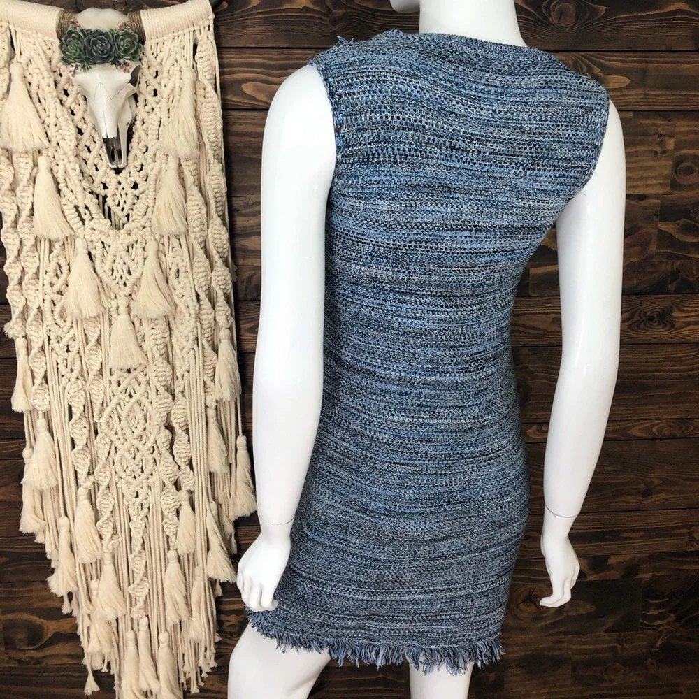Holding Horses | Knitted‎ Fringe Sleeveless Sweater Dress